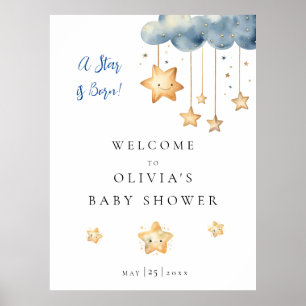 En stjärna föds Baby Shower Välkomst Poster