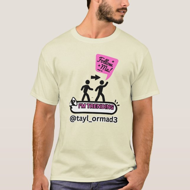 EN STJÄRNA FÖDS INFLUENCER MEDIA BEGRÄNSAD ROSA UN T SHIRT (Framsida)