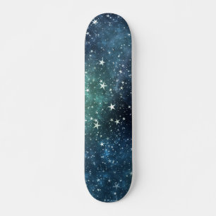 En stjärna fylld natt mini skateboard bräda 18,5 cm