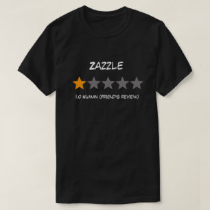 En stjärnavän granskar t-shirt
