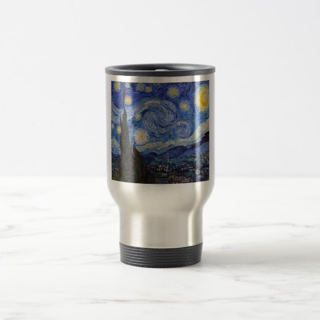 En stjärnig natt: Saint Remy av Vincent Van Gogh Resemugg (Center)