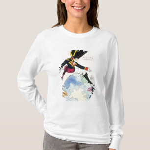 En stockning till en kliv över jordklotet, 1803 t shirt