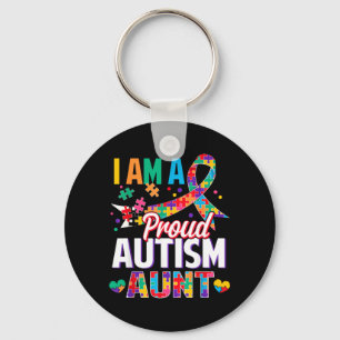 En stolt autismsyster Autism Awareness Pusselbit Nyckelring