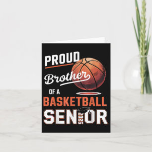 En stolt bror till en 2025-högre basketboll i Stud Kort