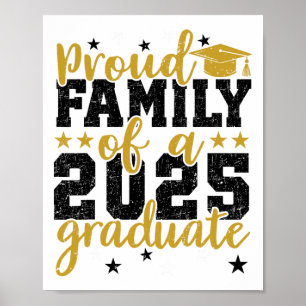 En stolt familj på 2025 Student för Graduati Poster