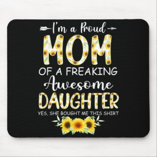 En stolt mamma från dotter rolig mors dag kvinnor musmatta