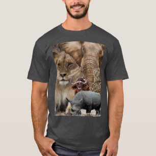 EN STOR 5 TEE-UTFORMNING HELT FRÅN AFRIKAN T SHIRT