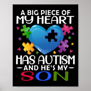 En stor Biet av mitt hjärta har autism och han är Poster