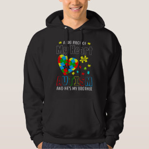 En stor Biet i mitt hjärta har autism och bröder Hoodie
