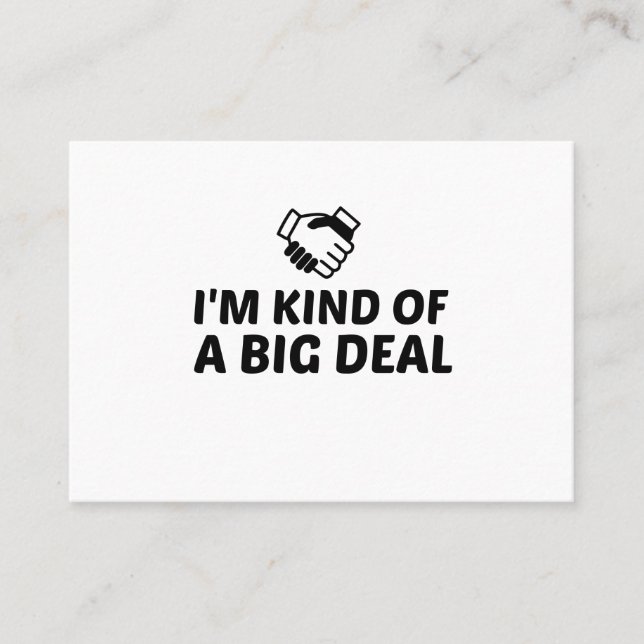 EN STOR DEAL VISITKORT (Framsida)