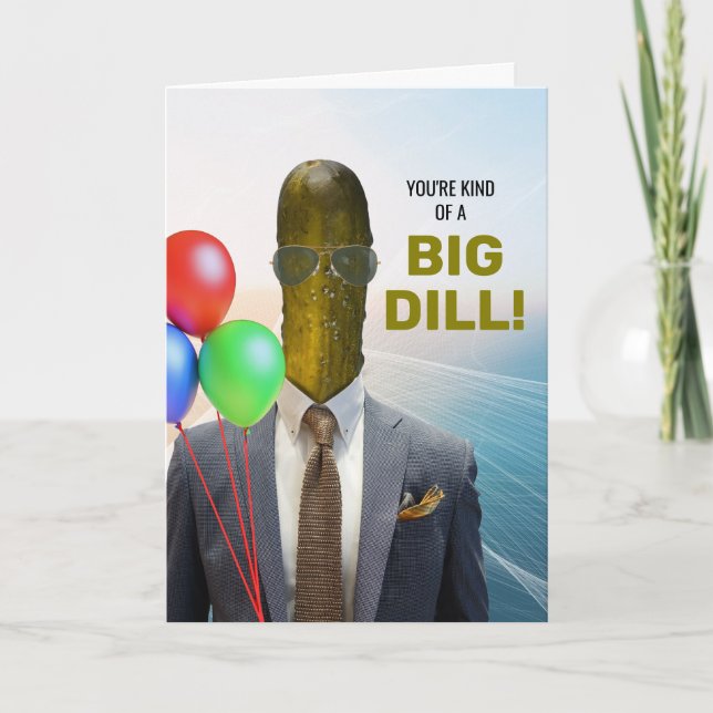 En stor dill Pickle Kort (Framsida)