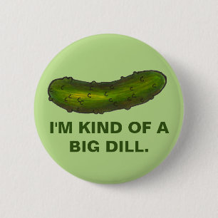 En stor dill Pickle Sour Kosher Deli-Grönt Knapp