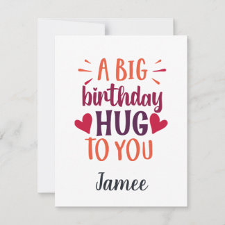 En stor födelsedag: Hug Birthday Gift Card och Kuv Julkort