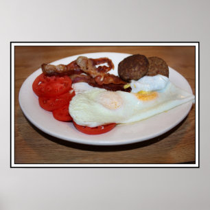 En stor frukost poster