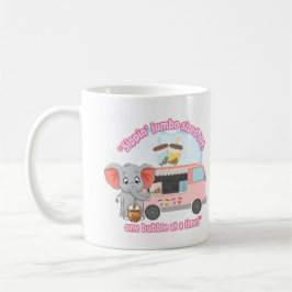 En stor glädje av stor storlek, en bubbla i taget kaffemugg