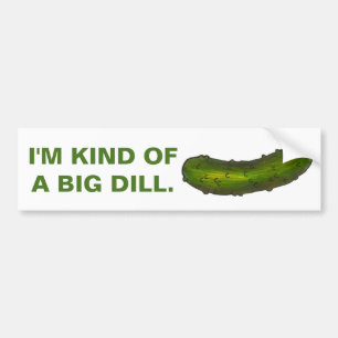 En stor Grönt Pickle Pickles Deli Bildekal