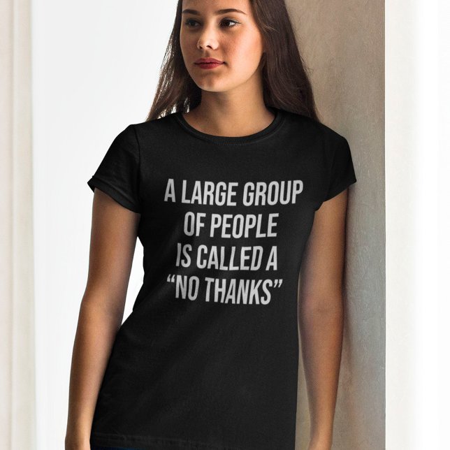 En stor grupp kallas nej tack t shirt (Skapare uppladdad)