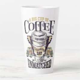 En stor Kopp kaffe för din lastbilsdag mugg