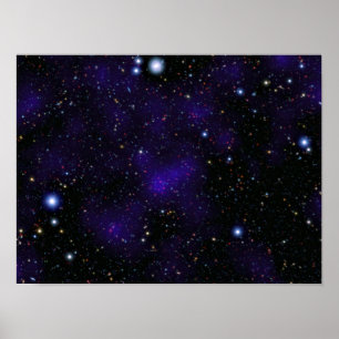 En stor mängd galaxer poster