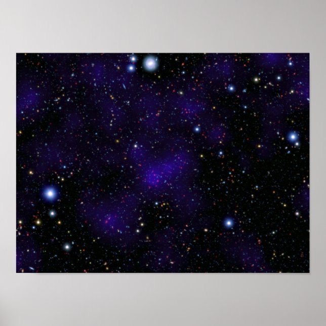 En stor mängd galaxer poster (Framsidan)