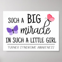 En stor medvetenhet om mirakelsyndrom i Turnerna Poster