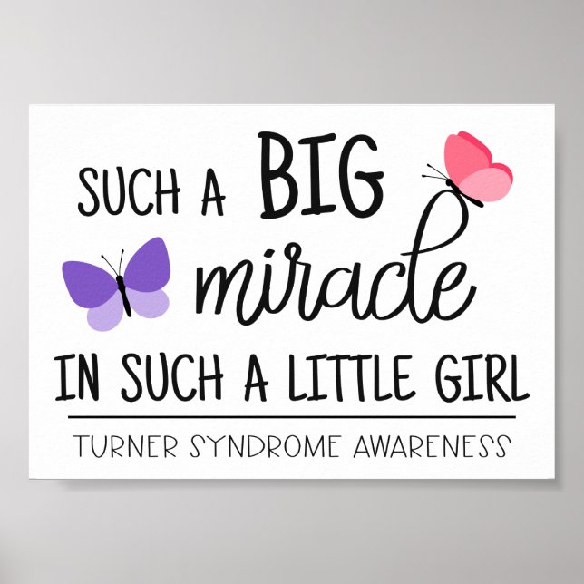 En stor medvetenhet om mirakelsyndrom i Turnerna Poster (Framsidan)