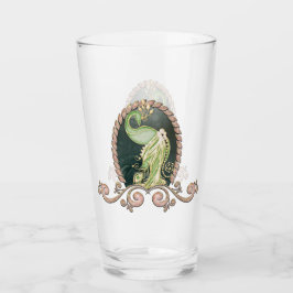 En stor påk i guld och grönt glaskopp