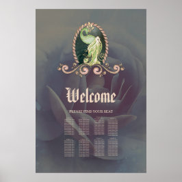 En stor påk i guld och grönt. poster