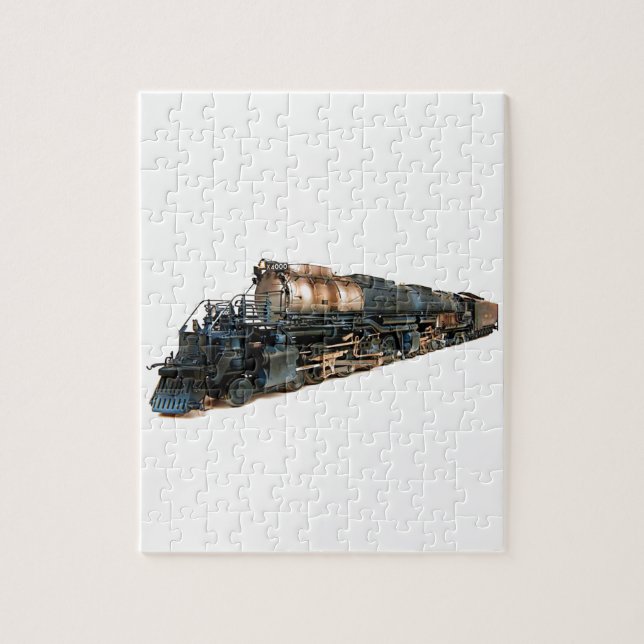 En stor pojkeångalokomotiv pussel (Vertikal)