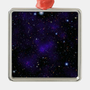En stor samling av galaxer julgransprydnad metall