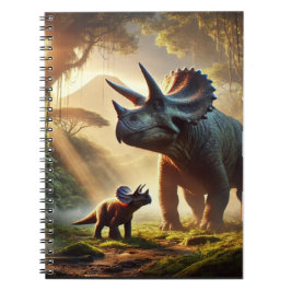 En stor vuxen Triceratops Anteckningsbok