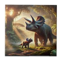 En stor vuxen Triceratops