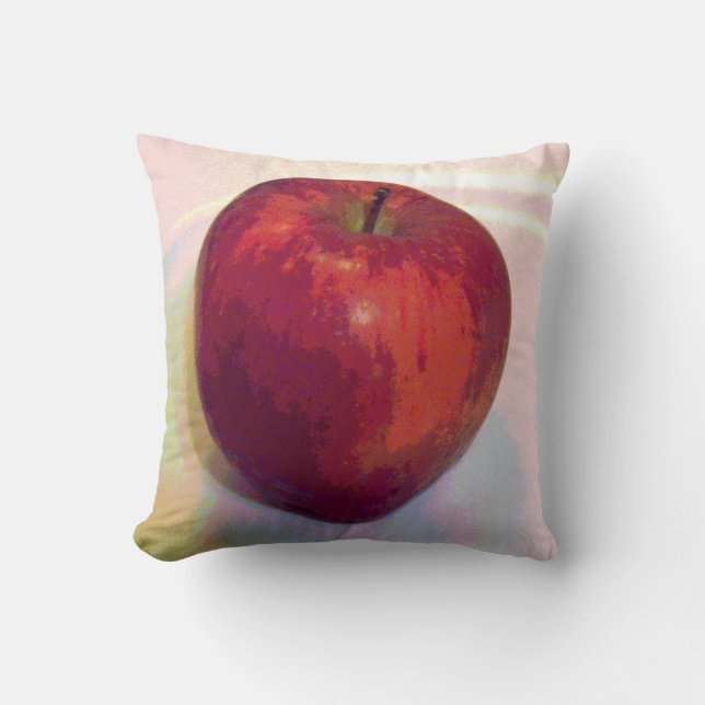 En stora röda Apple Kudde (Framsida)