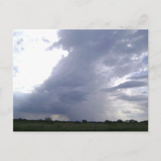 En storm brinner över Texas Vykort