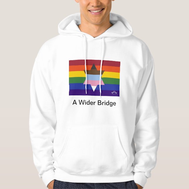 En större Flagga-tröja Hoodie (Framsida)