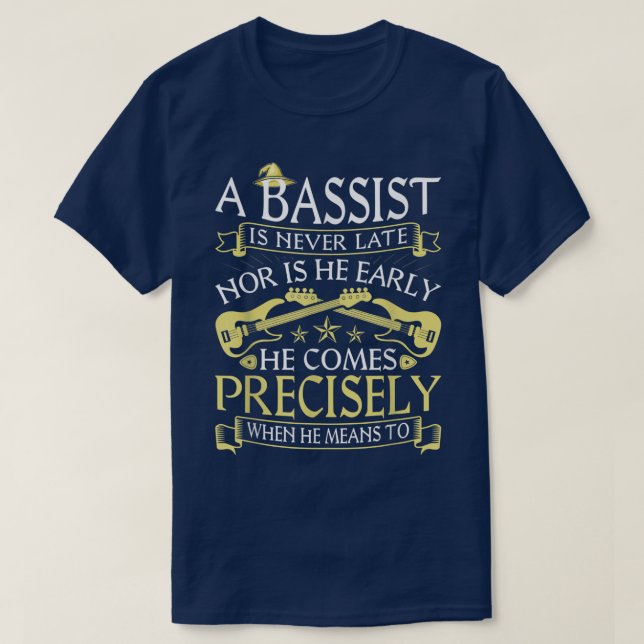 En stöttepelare är aldrig sen. t shirt (Design framsida)