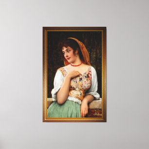 En straffskatt från Eugen von Blaas Canvastryck