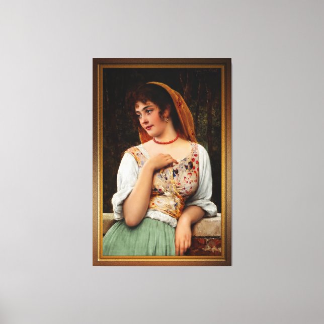 En straffskatt från Eugen von Blaas Canvastryck (Framsida)