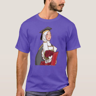 En strålande resa som firar en examenstriump fri t shirt