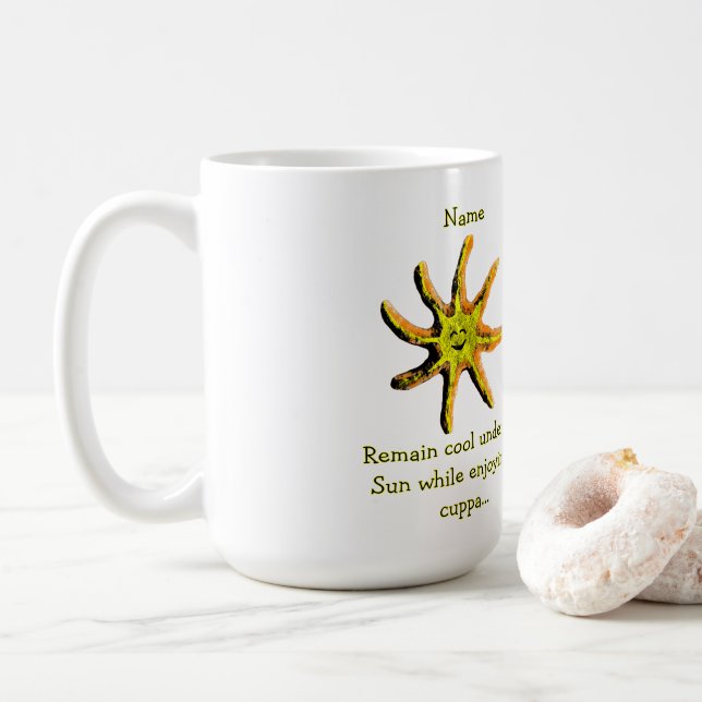 En stråle av lycka  kaffemugg (Med munk)