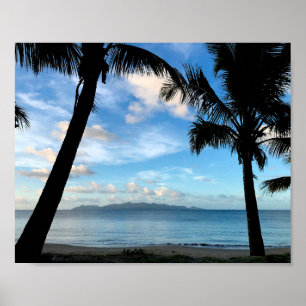 En strand på Fiji Poster