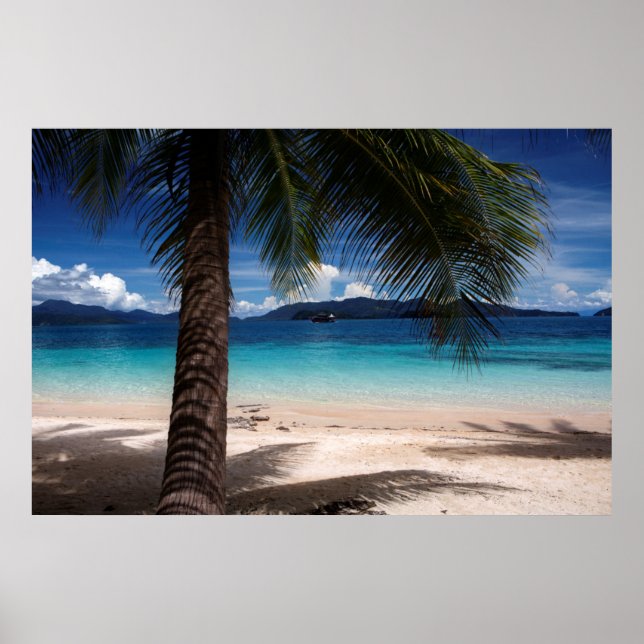 En strand på ön Koh Wai i Thailand Poster (Framsidan)