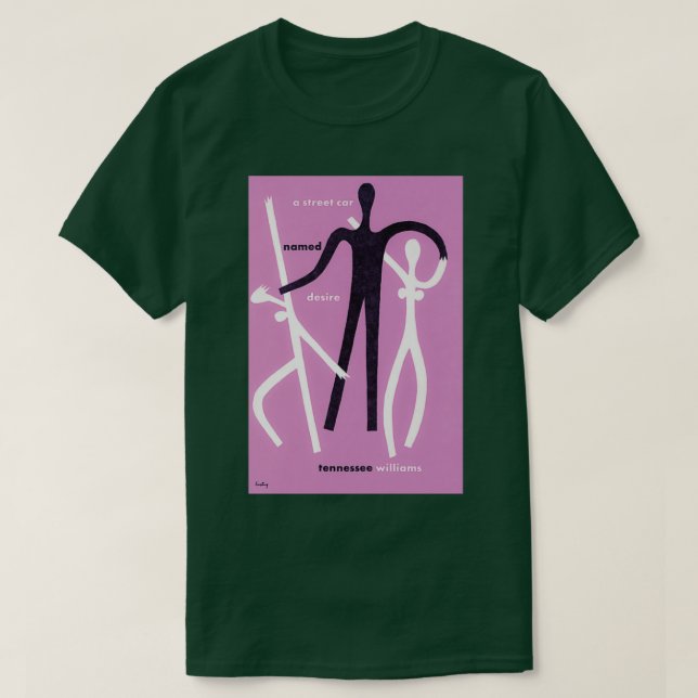 En Streetcar-namngiven Desire Long T Shirt (Design framsida)