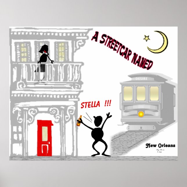 En Streetcar-namngiven DESIRE Poster (Framsidan)