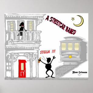 En Streetcar som namnges LUST Poster