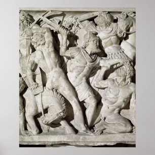 En strid mellan Romans och Galatians Poster