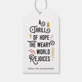 En strill av hopp presentetikett