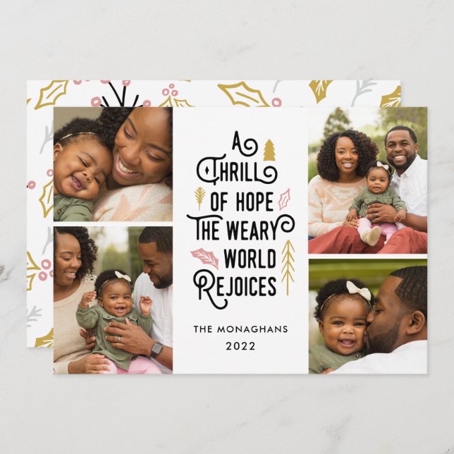 En strill av hopp | Samlingsfoto Julkort (Fram/baksida)