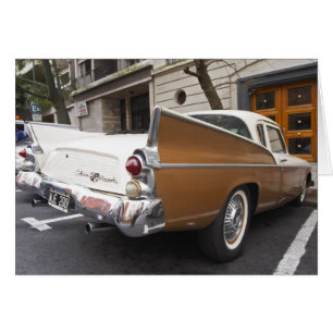 En Studebaker Silver Hawk klassisk bil parkerad på Hälsningskort