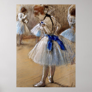 En studie av en dansare - Edgar Degas - c1890 Poster